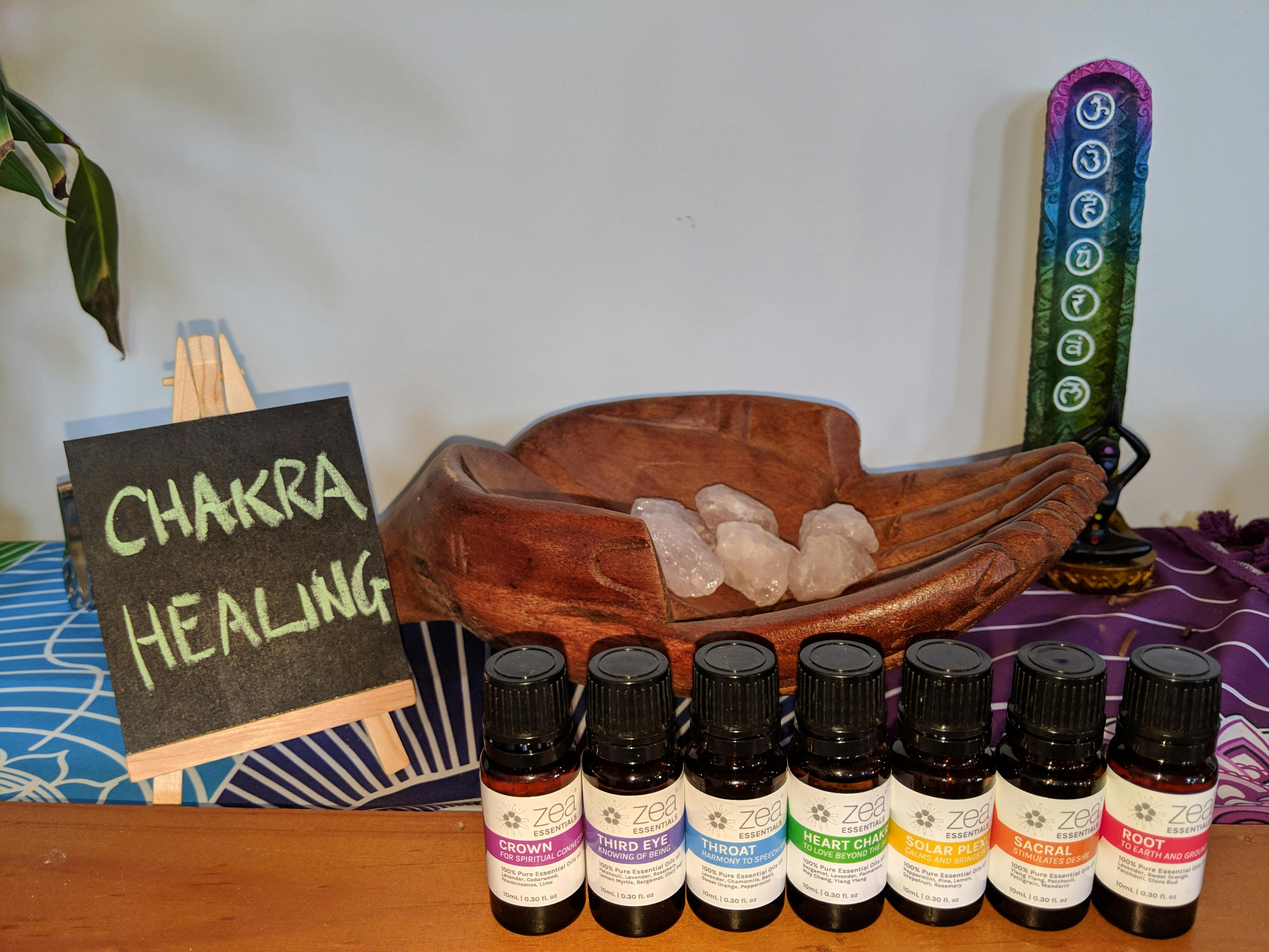 7 X Chakra Essential Oil Blends Complete Set Zea